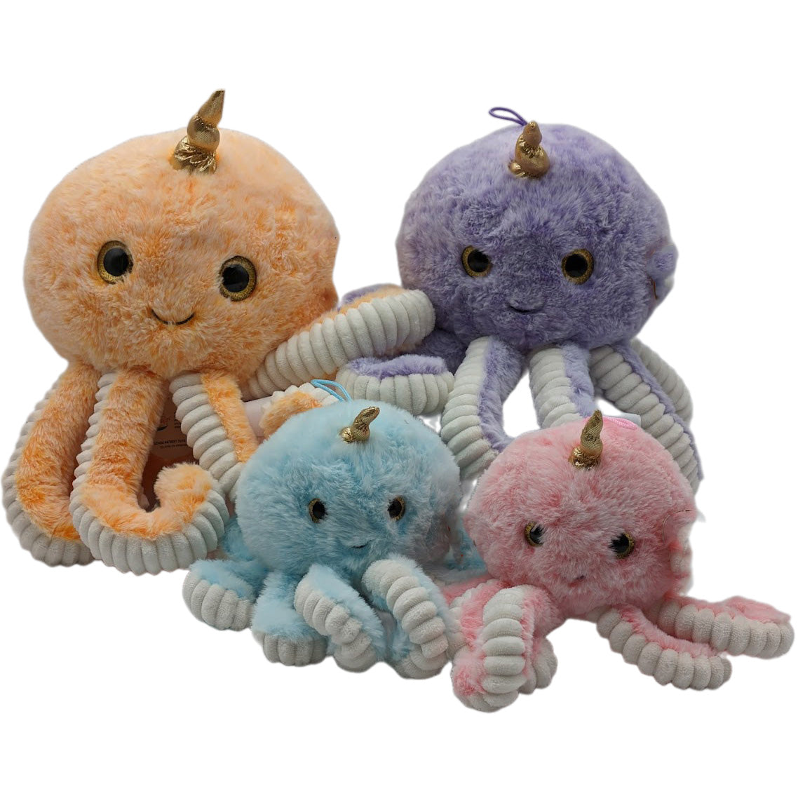 Octopus - Knuffel - 4 Assorti - 28 cm