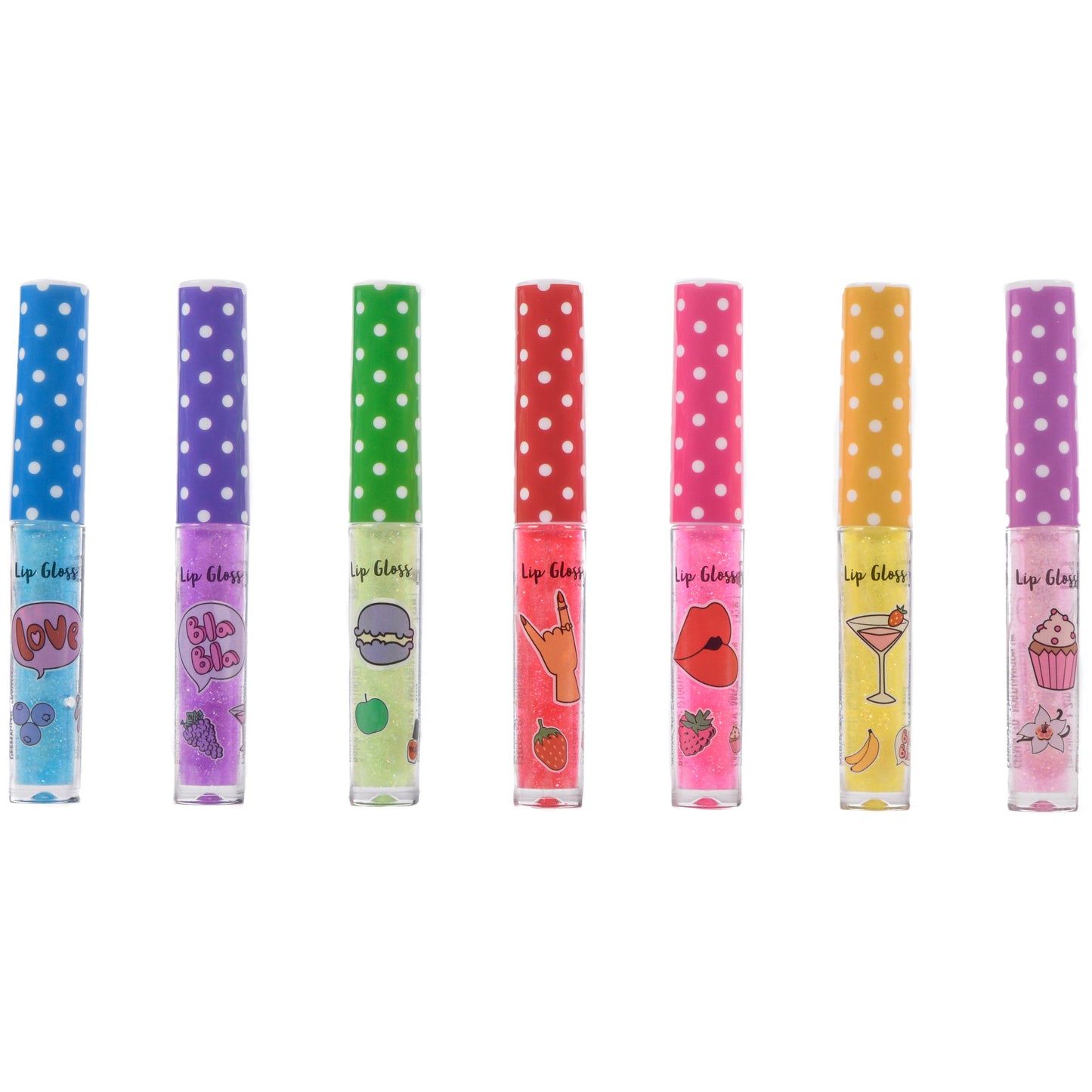 Create It! Lipgloss Met Glitter & Geur 7-dlg Display - 84144