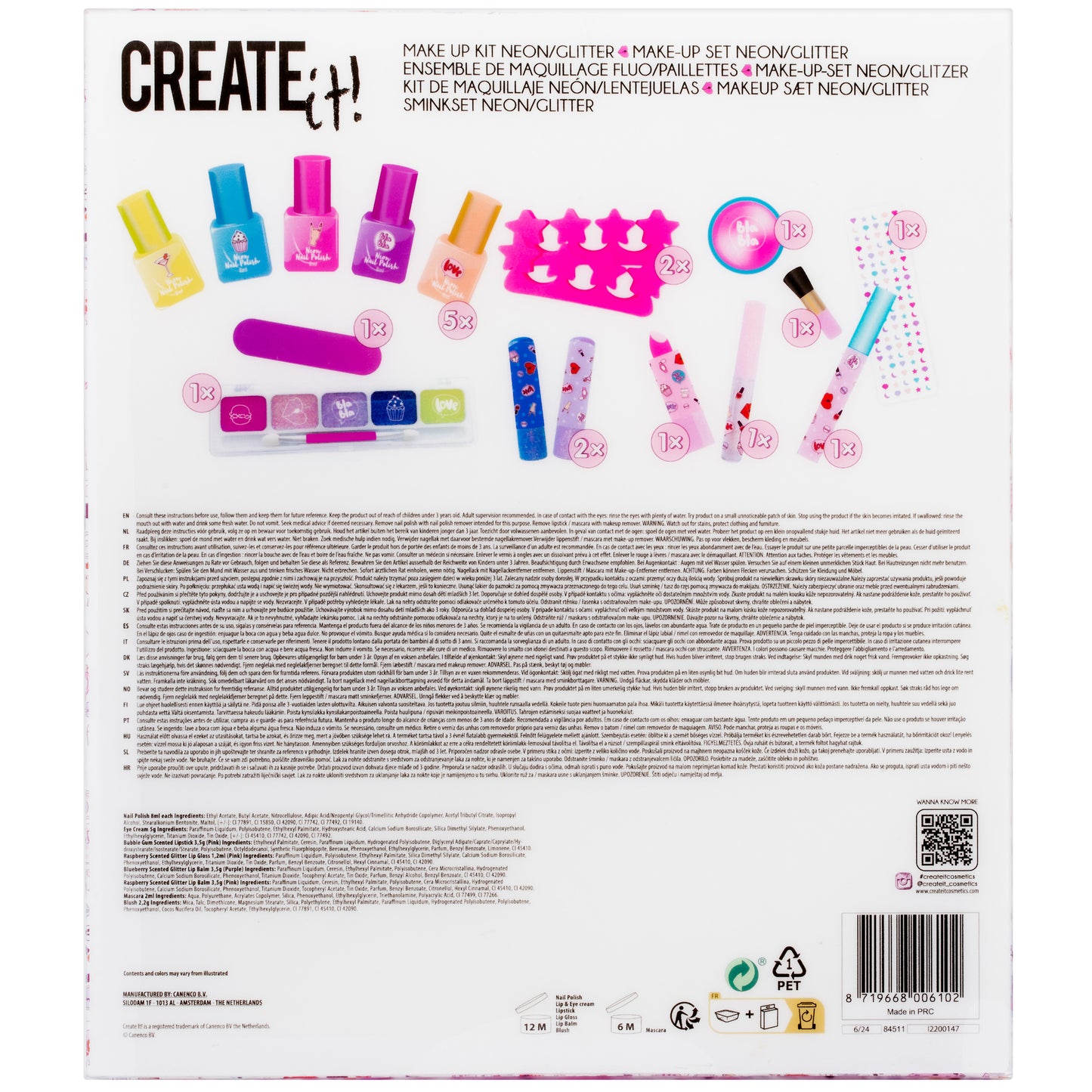 Create It! Make-up Box Neon/glitters - 84511