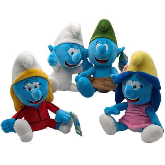 Smurfen - Knuffel - Color - 4 Assorti - 23 cm