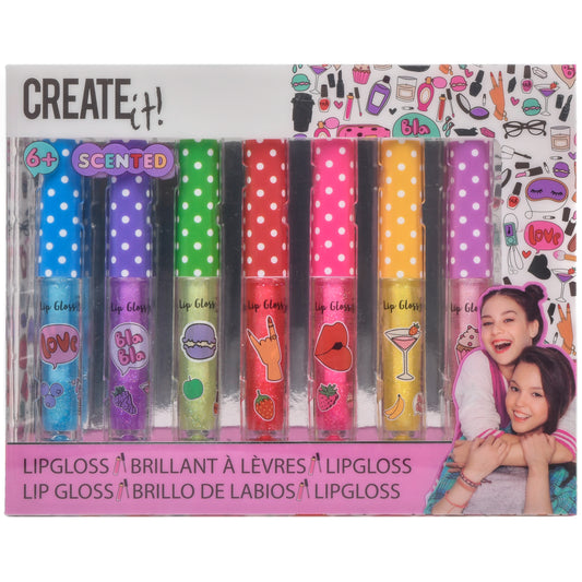 Create It! Lipgloss Met Glitter & Geur 7-dlg Display - 84144