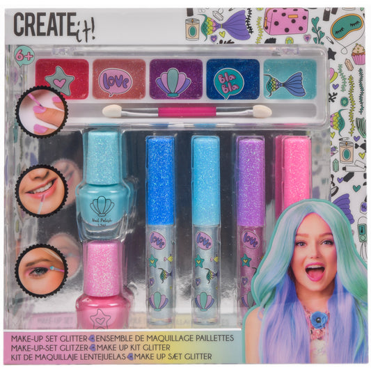 Create It! Make-up Set Zeemeermin Glitter 7-dlg - 84141