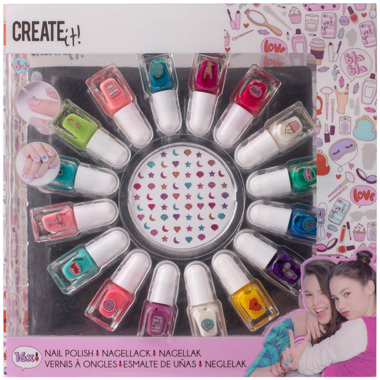 Create It! Nagellak Set 16 Potjes Disp - 84515B