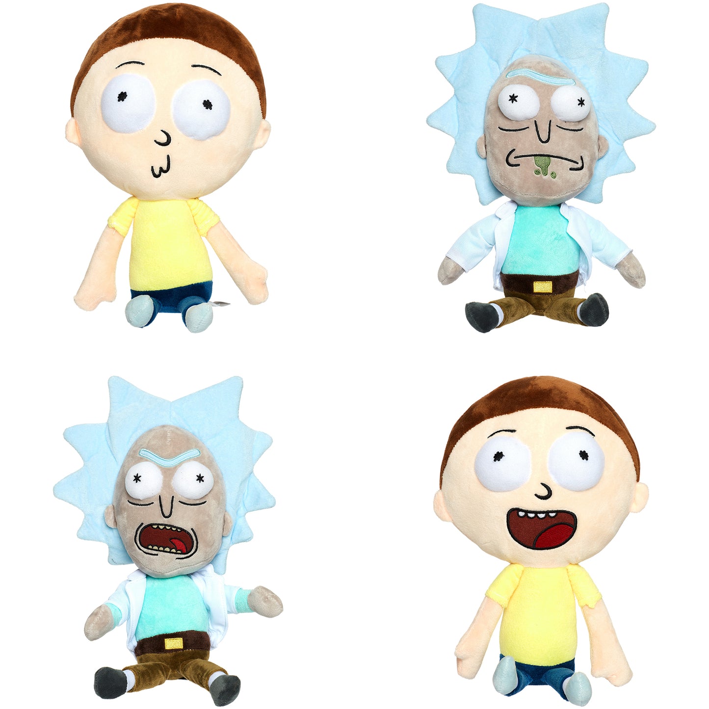 Rick & Morty - Knuffel - 4 Assorti - 35 tot 40 cm